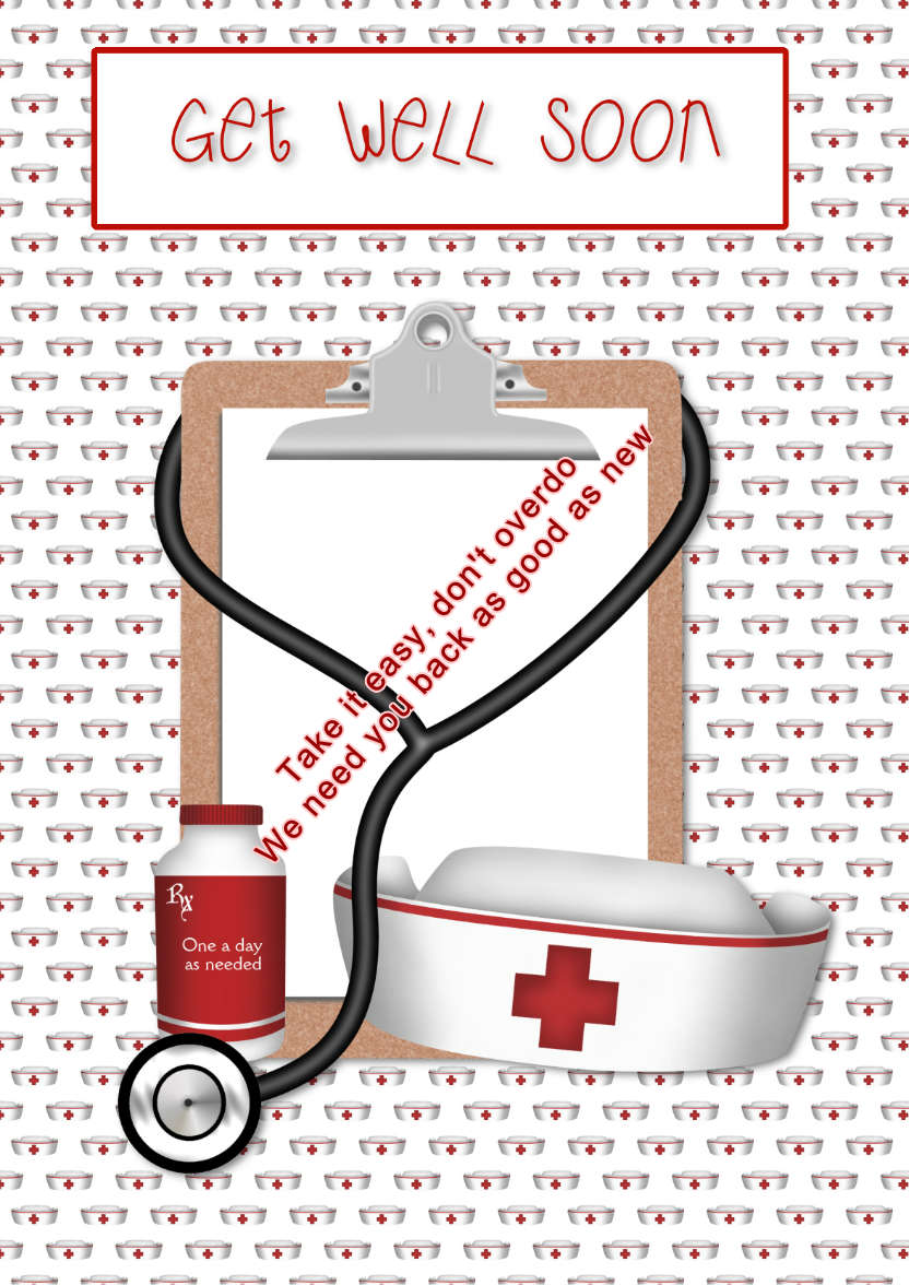 Get Well Soon - card made with Crafty Bob's Card Creator