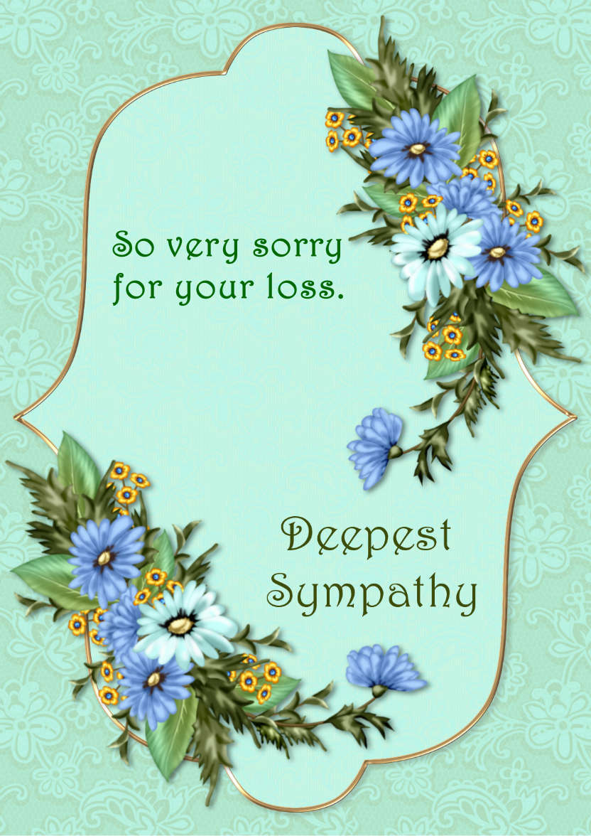 Sympathy Card - card made with Crafty Bob's Card Creator