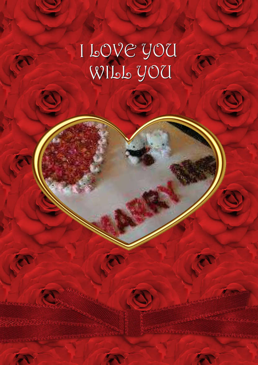 Roses for You - card made with Crafty Bob's Card Creator