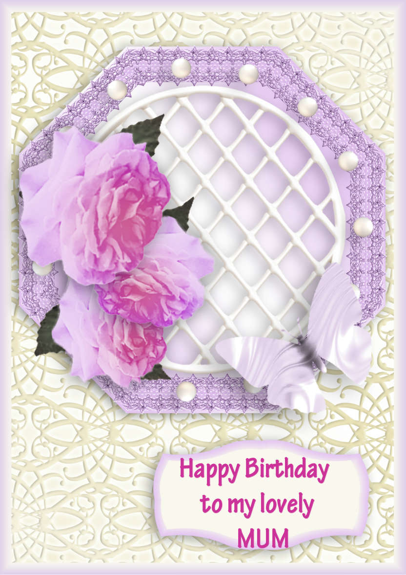 Rose Trellis - card made with Crafty Bob's Card Creator