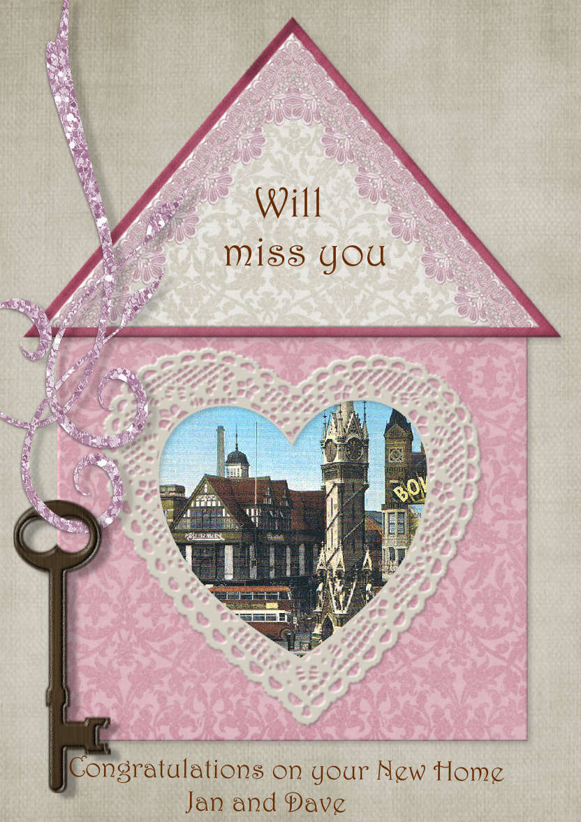 New Home - card made with Crafty Bob's Card Creator