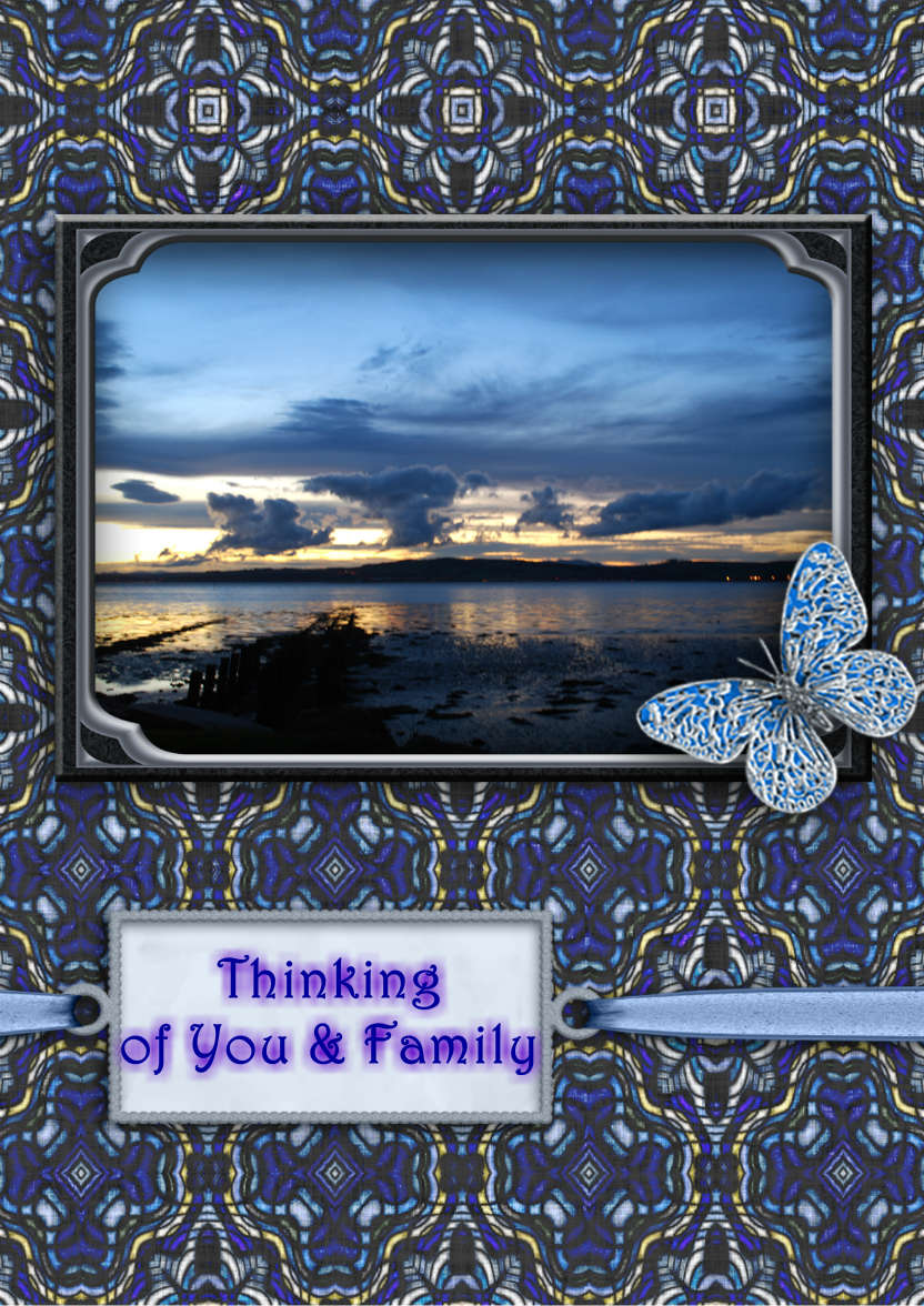 Sunset - card made with Crafty Bob's Card Creator