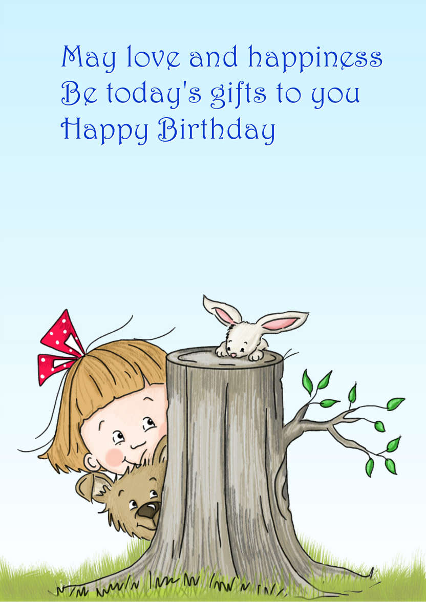 Hide and Seek Belated Birthday Card - card made with Crafty Bob's Card Creator
