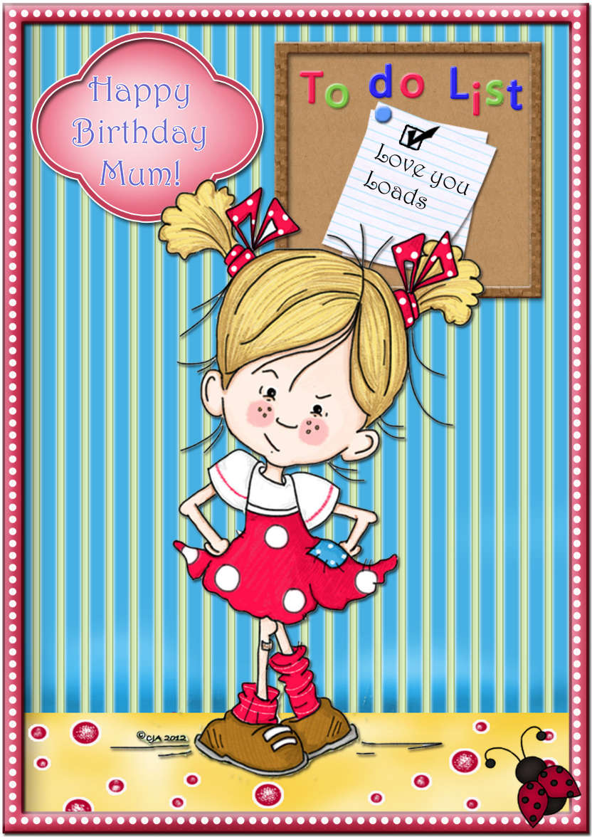 To Do List - card made with Crafty Bob's Card Creator