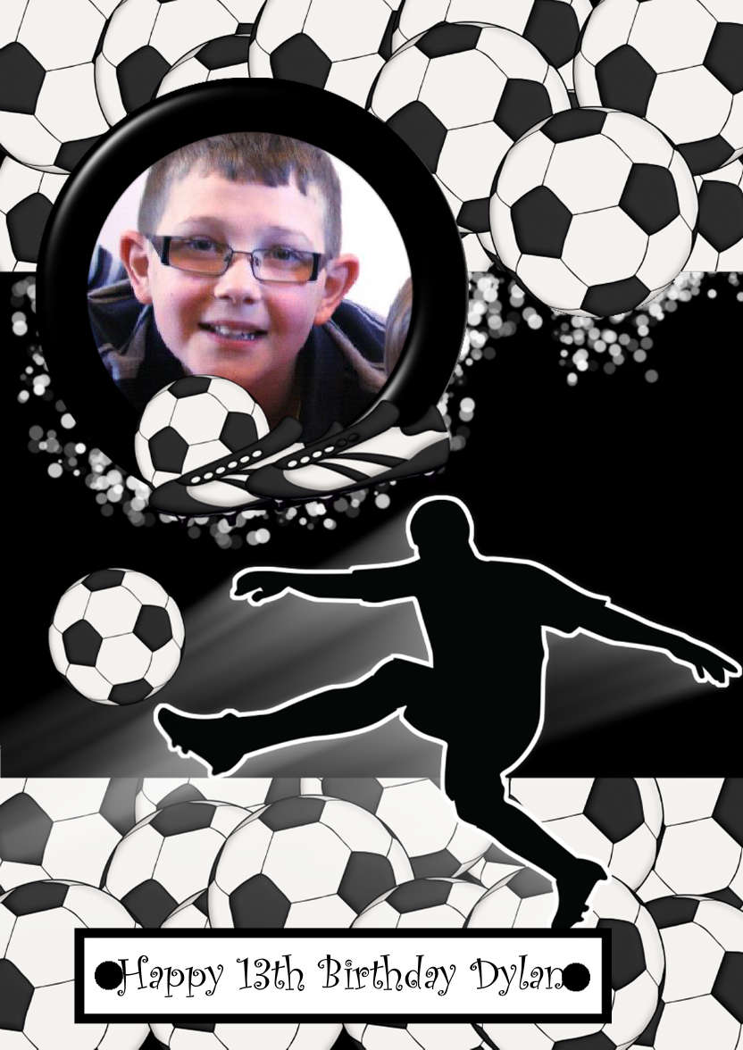 Football Crazy - card made with Crafty Bob's Card Creator