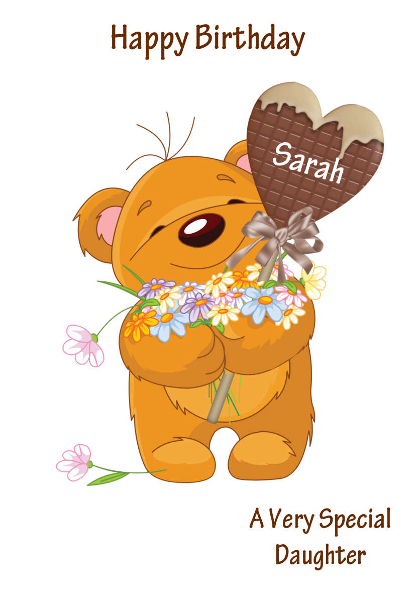 Bear Hugs - card made with Crafty Bob's Card Creator