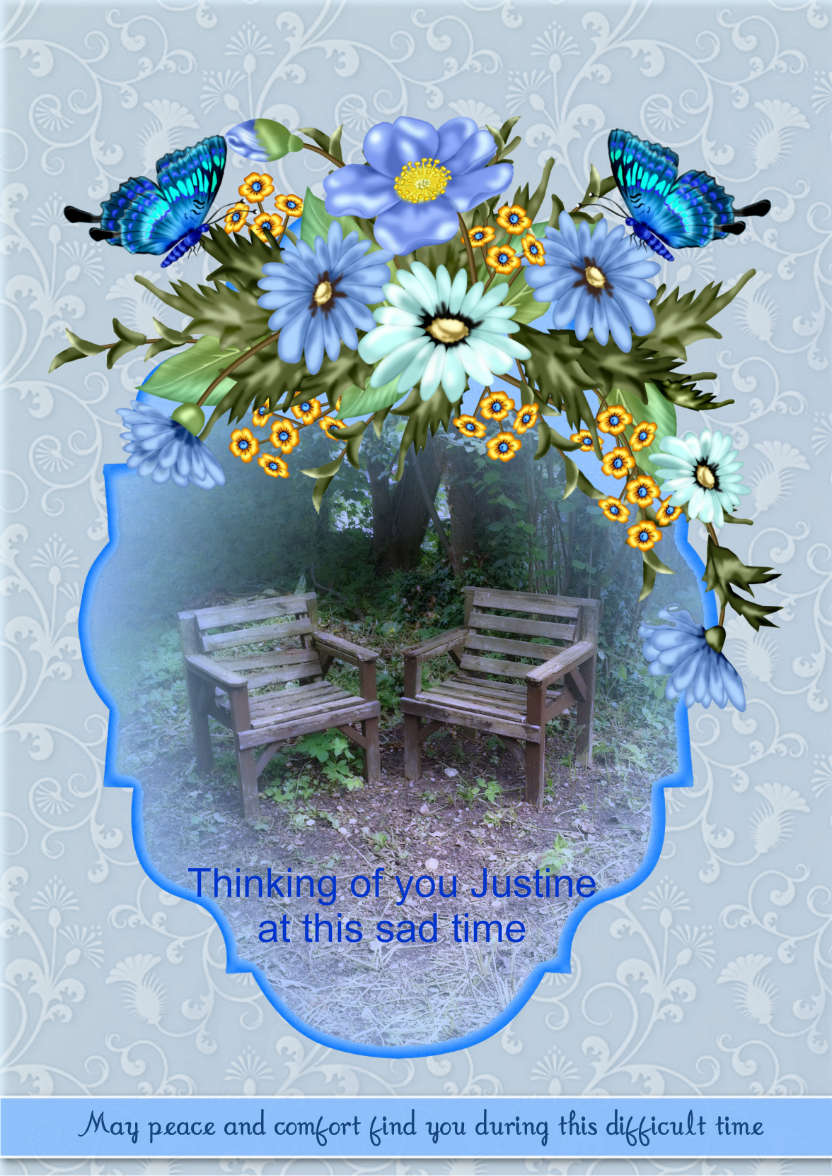Peace - card made with Crafty Bob's Card Creator