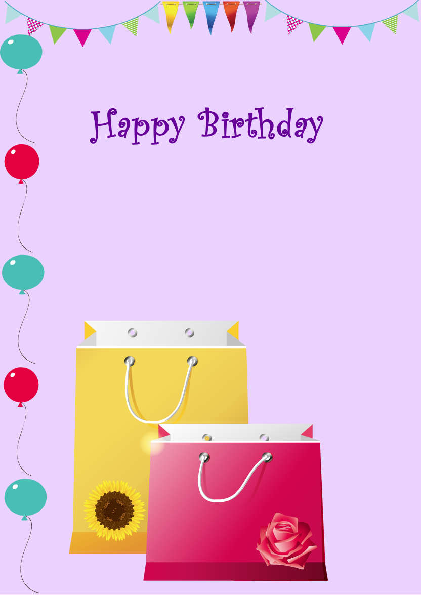 Light Purple Plain Background - card made with Crafty Bob's Card Creator