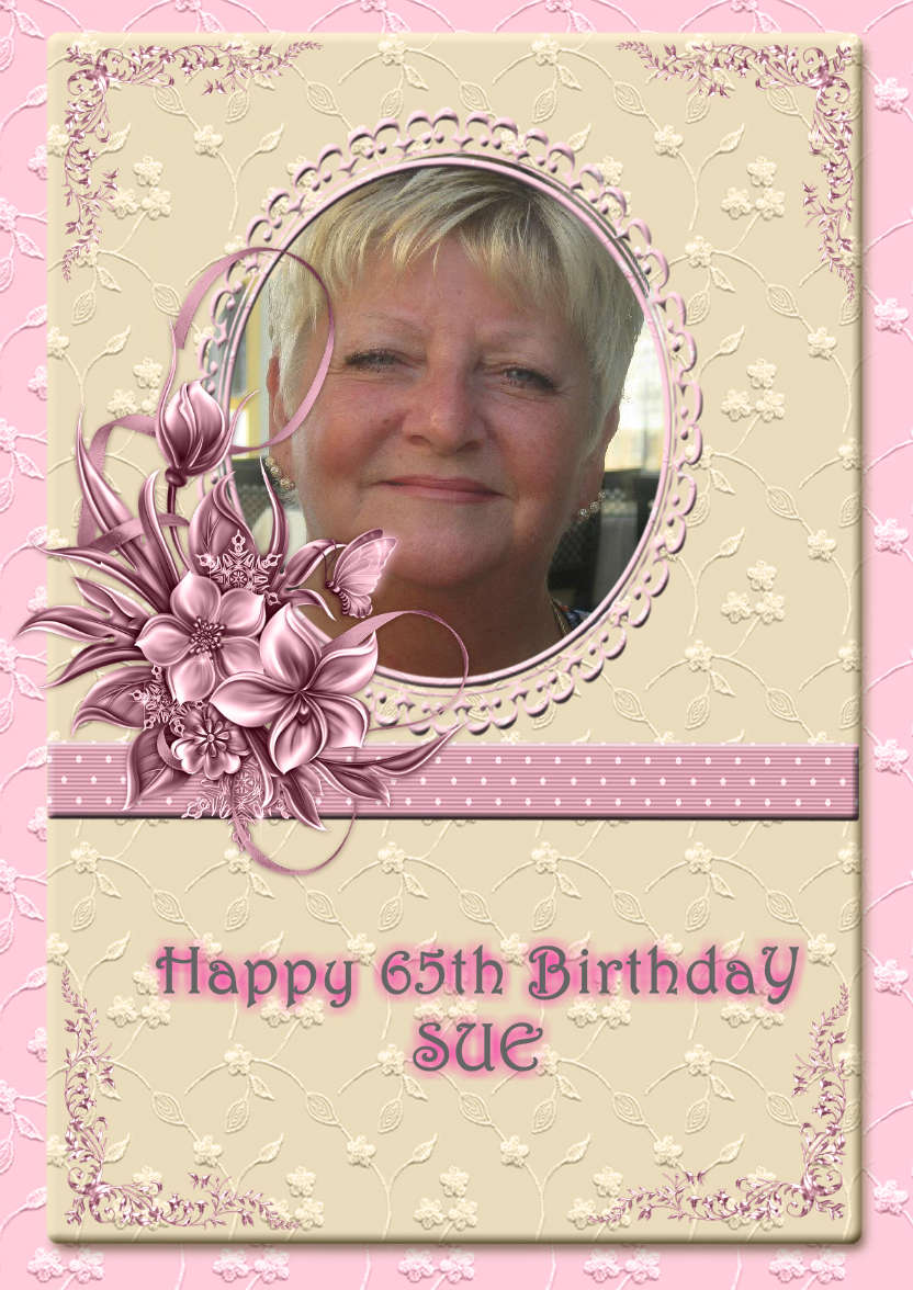 Lovely Female Design for Lots of Occasions - card made with Crafty Bob's Card Creator