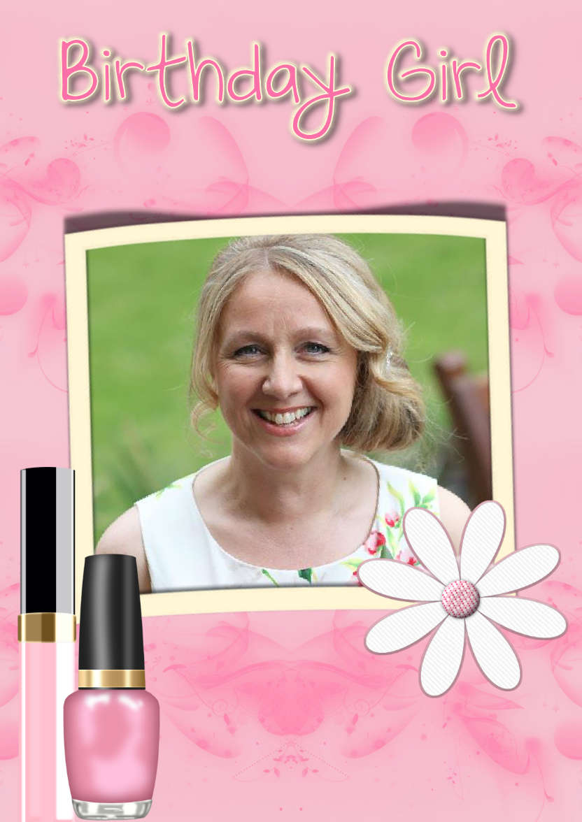 Birthday Girly Girl - card made with Crafty Bob's Card Creator