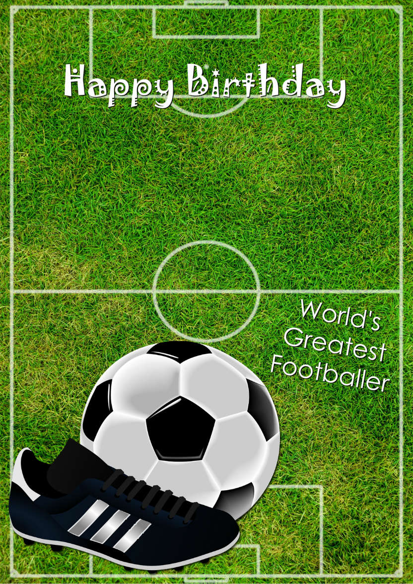Football Pitch Card - card made with Crafty Bob's Card Creator