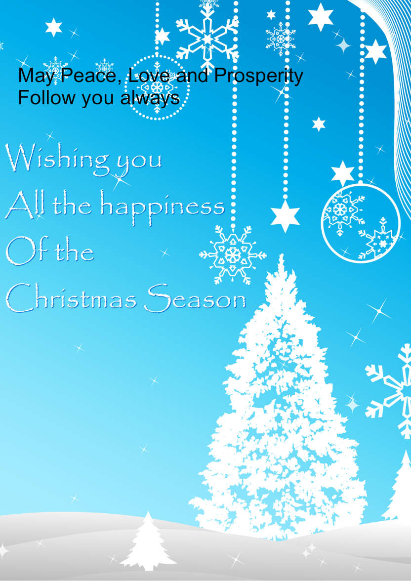 Christmas Bauble Snowscene - card made with Crafty Bob's Card Creator