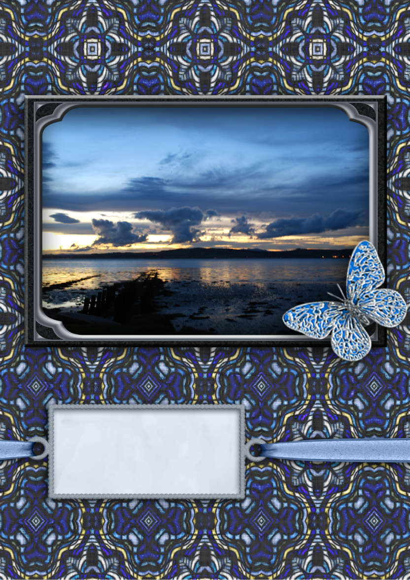 Sunset - card made with Crafty Bob's Card Creator
