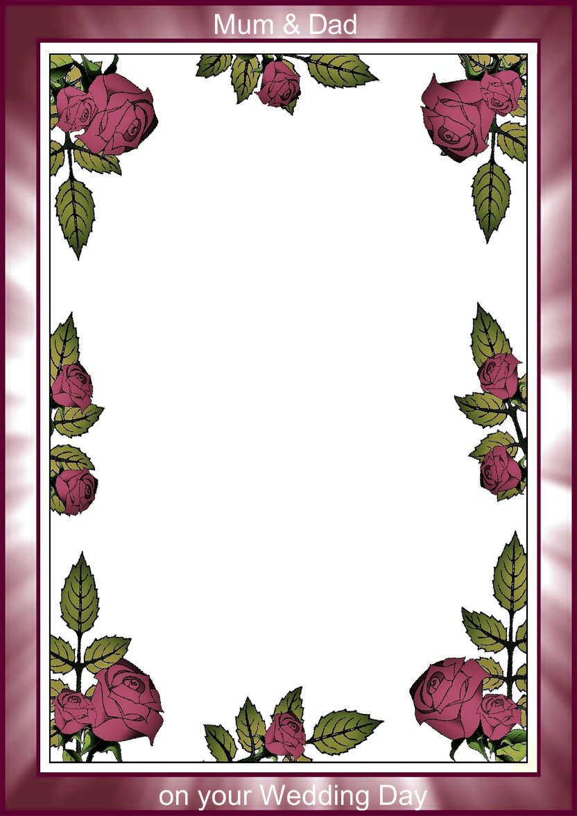 Rose Frame Photo Card - card made with Crafty Bob's Card Creator