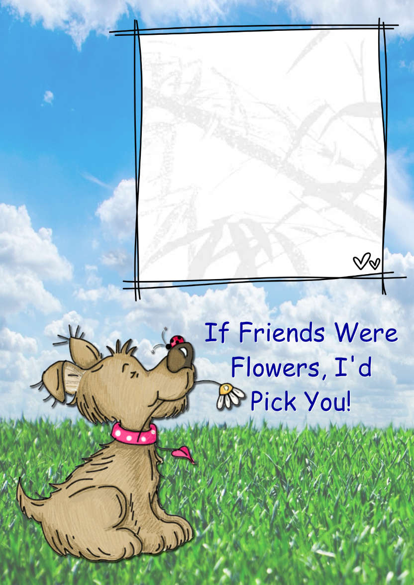 Bella's Flower - card made with Crafty Bob's Card Creator