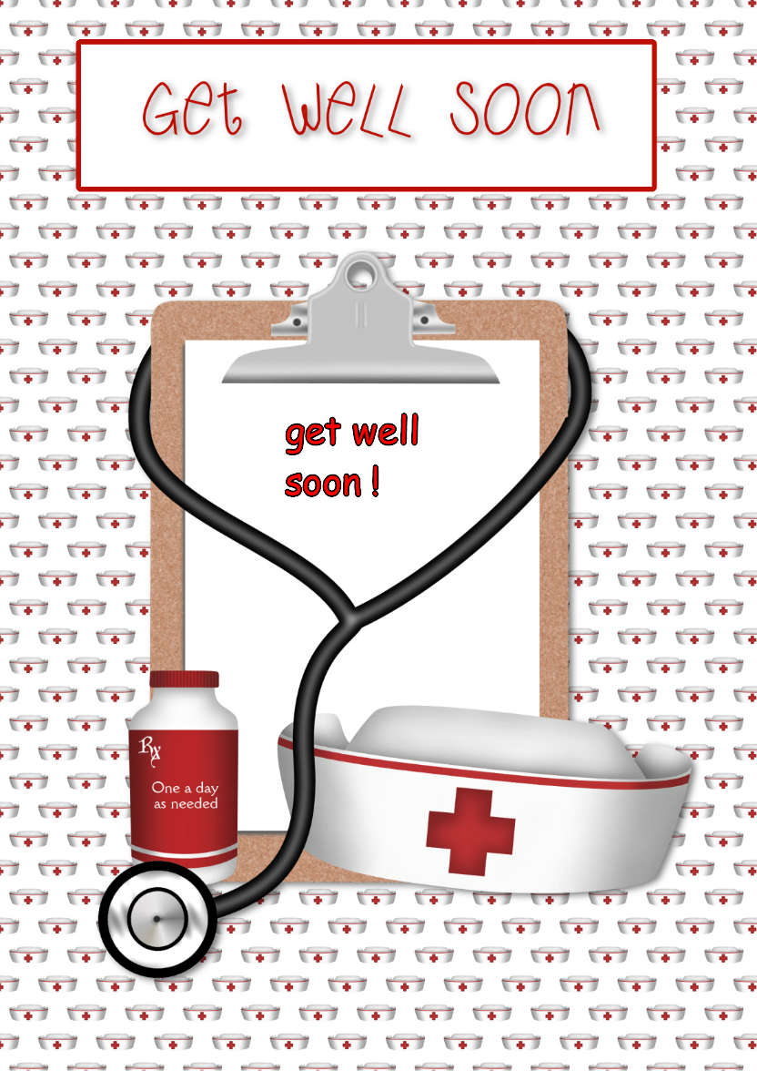 Get Well Soon - card made with Crafty Bob's Card Creator