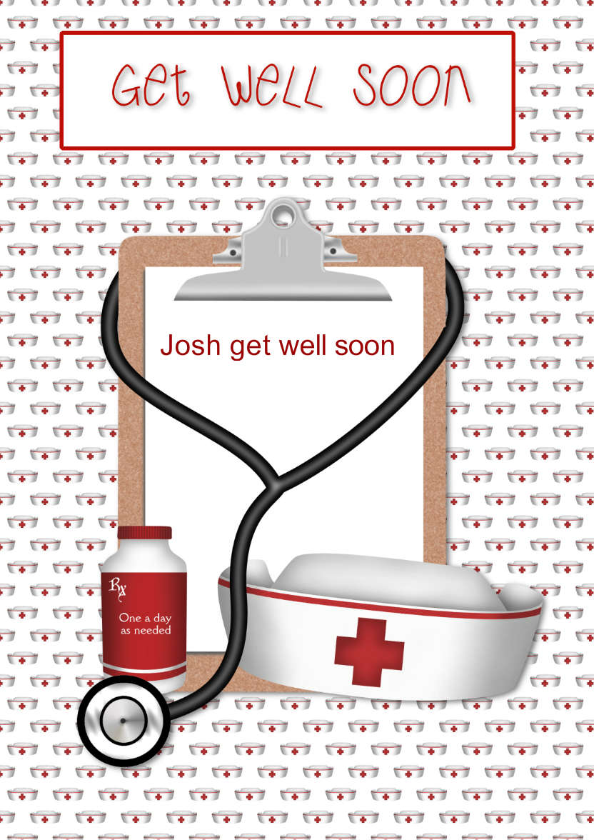 Get Well Soon - card made with Crafty Bob's Card Creator