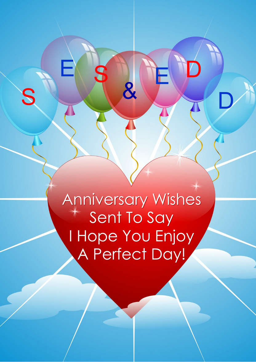 Anniversary Heart and Balloons - card made with Crafty Bob's Card Creator