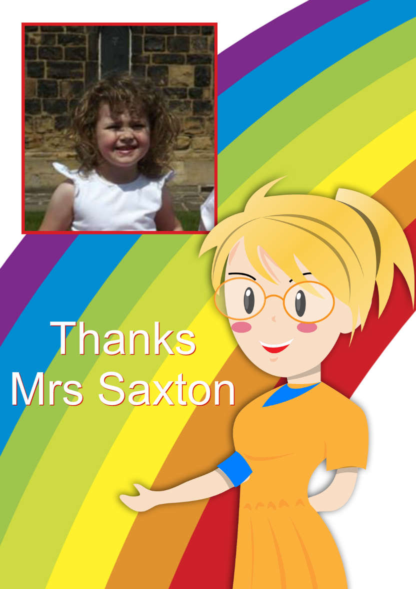 Thank You Teacher Photo Card - card made with Crafty Bob's Card Creator