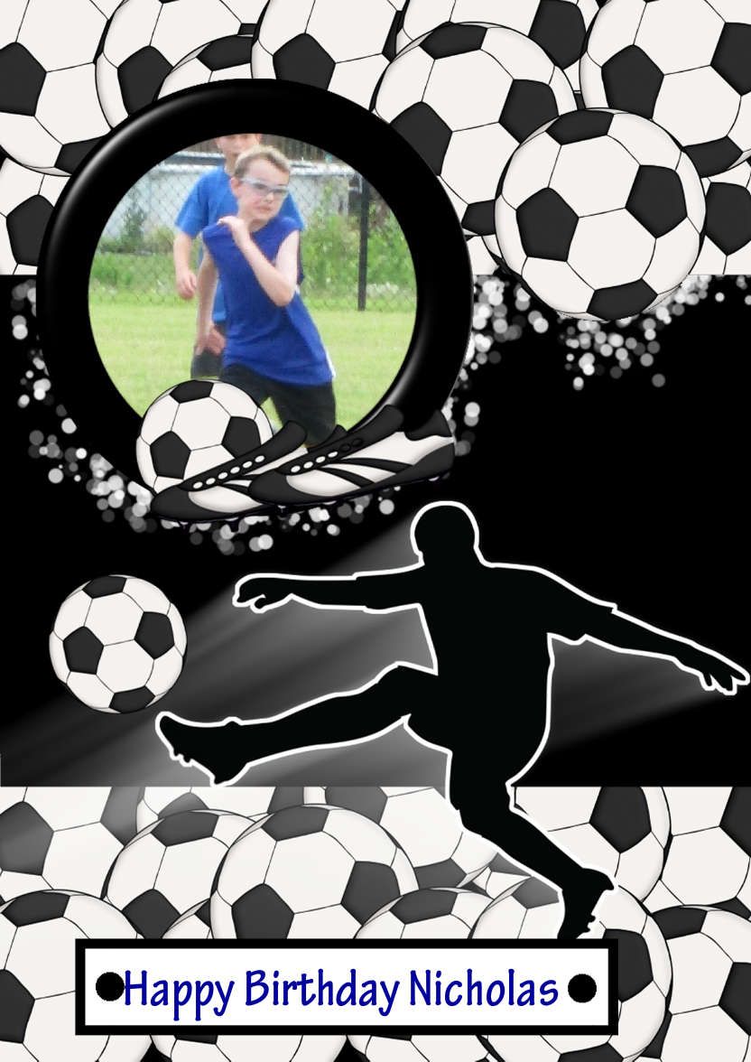 Football Crazy - card made with Crafty Bob's Card Creator