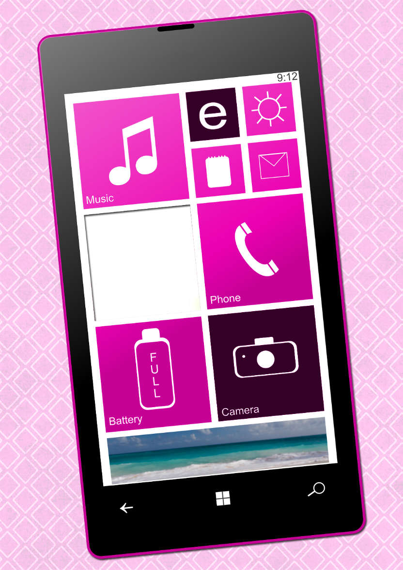Smart Phone Card Female - card made with Crafty Bob's Card Creator