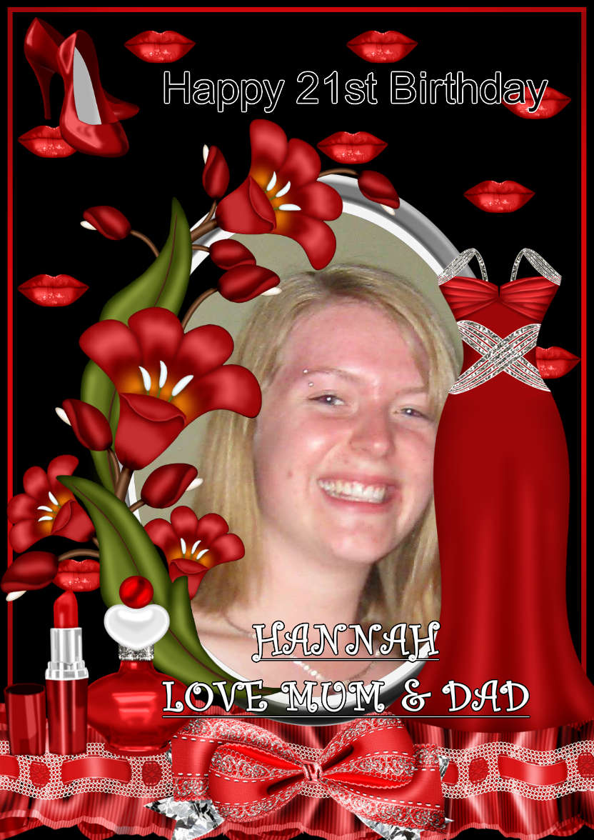 Birthday Diva - card made with Crafty Bob's Card Creator