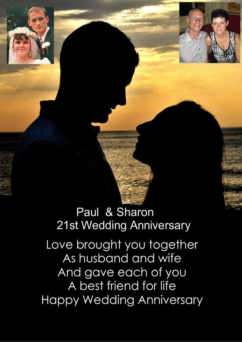 Sunset Couple - card made with Crafty Bob's Card Creator