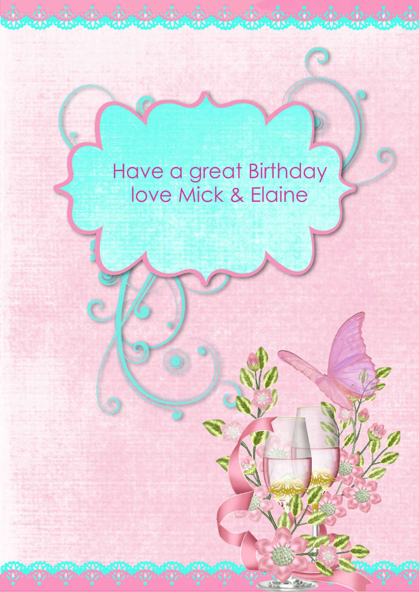 Cheers to You - card made with Crafty Bob's Card Creator
