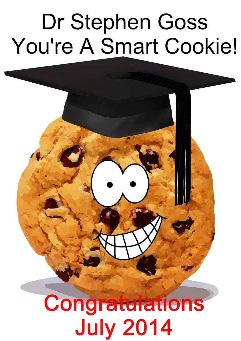 Smart Cookie Graduation Card - card made with Crafty Bob's Card Creator
