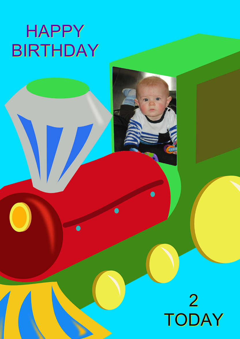 Train Driver - card made with Crafty Bob's Card Creator