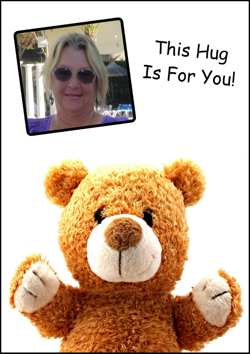 Bear Hug Aperture Card - card made with Crafty Bob's Card Creator