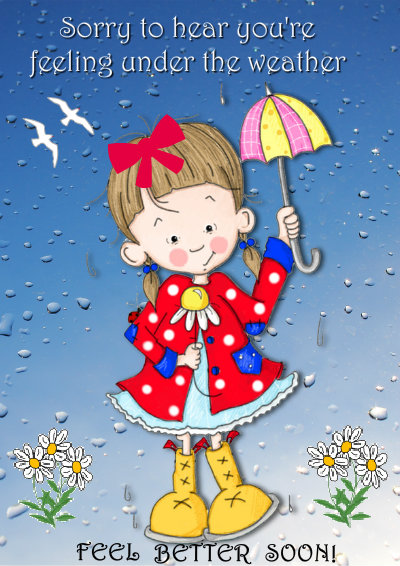 Under the Weather Get Well Soon Card - card made with Crafty Bob's Card Creator