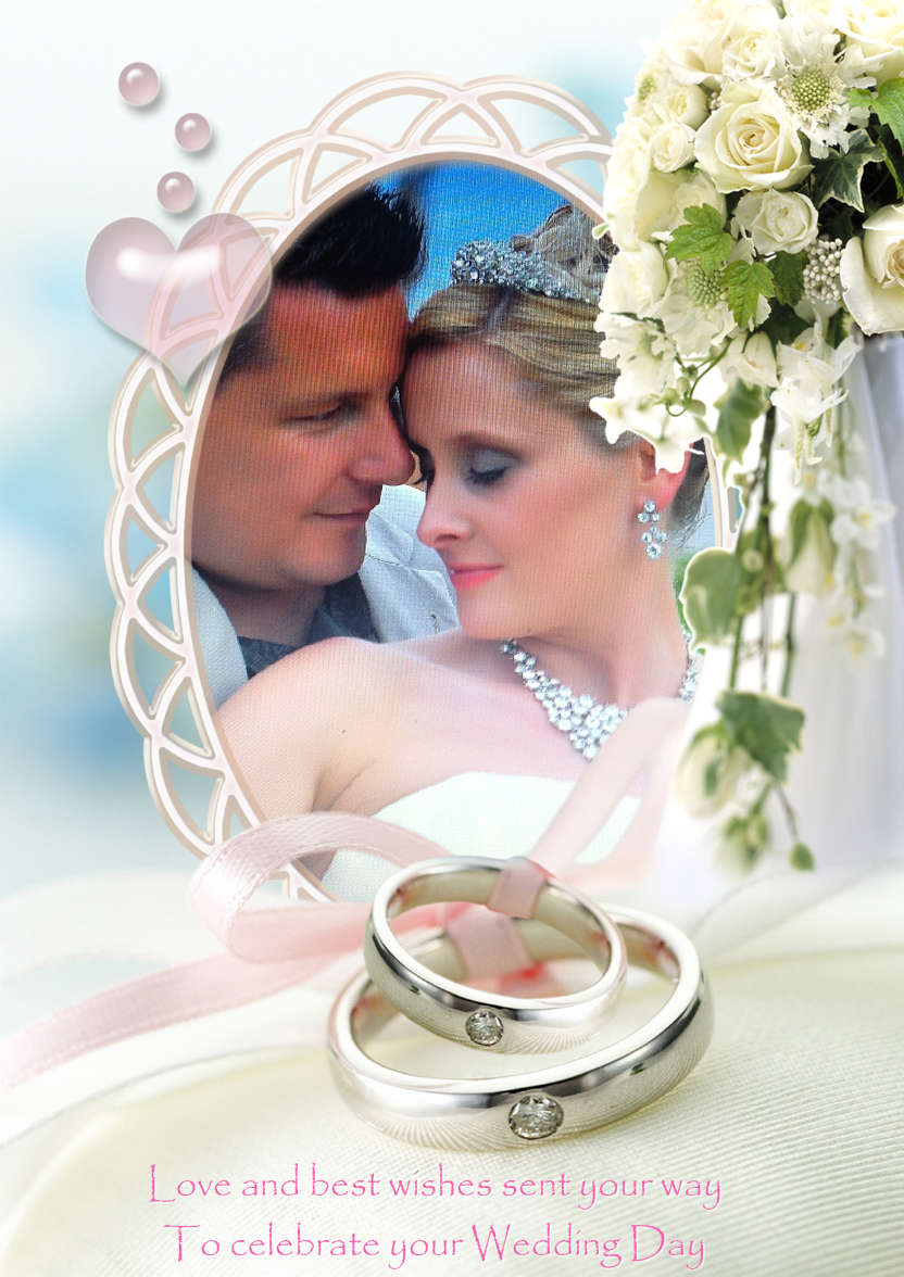 Wedding Day/anniversary Aperture Card - card made with Crafty Bob's Card Creator