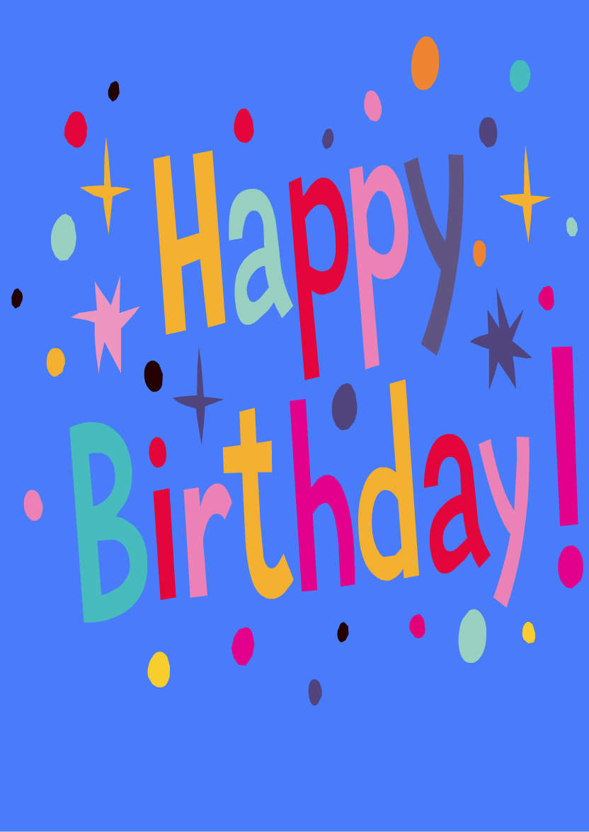 Dark Blue Plain Background - card made with Crafty Bob's Card Creator