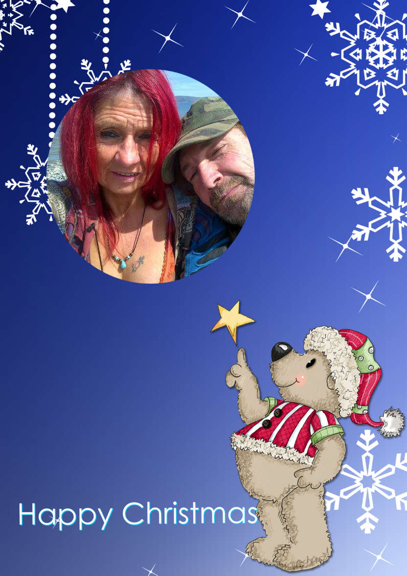When I Wish Upon a Star Christmas Aperture Card Front - card made with Crafty Bob's Card Creator