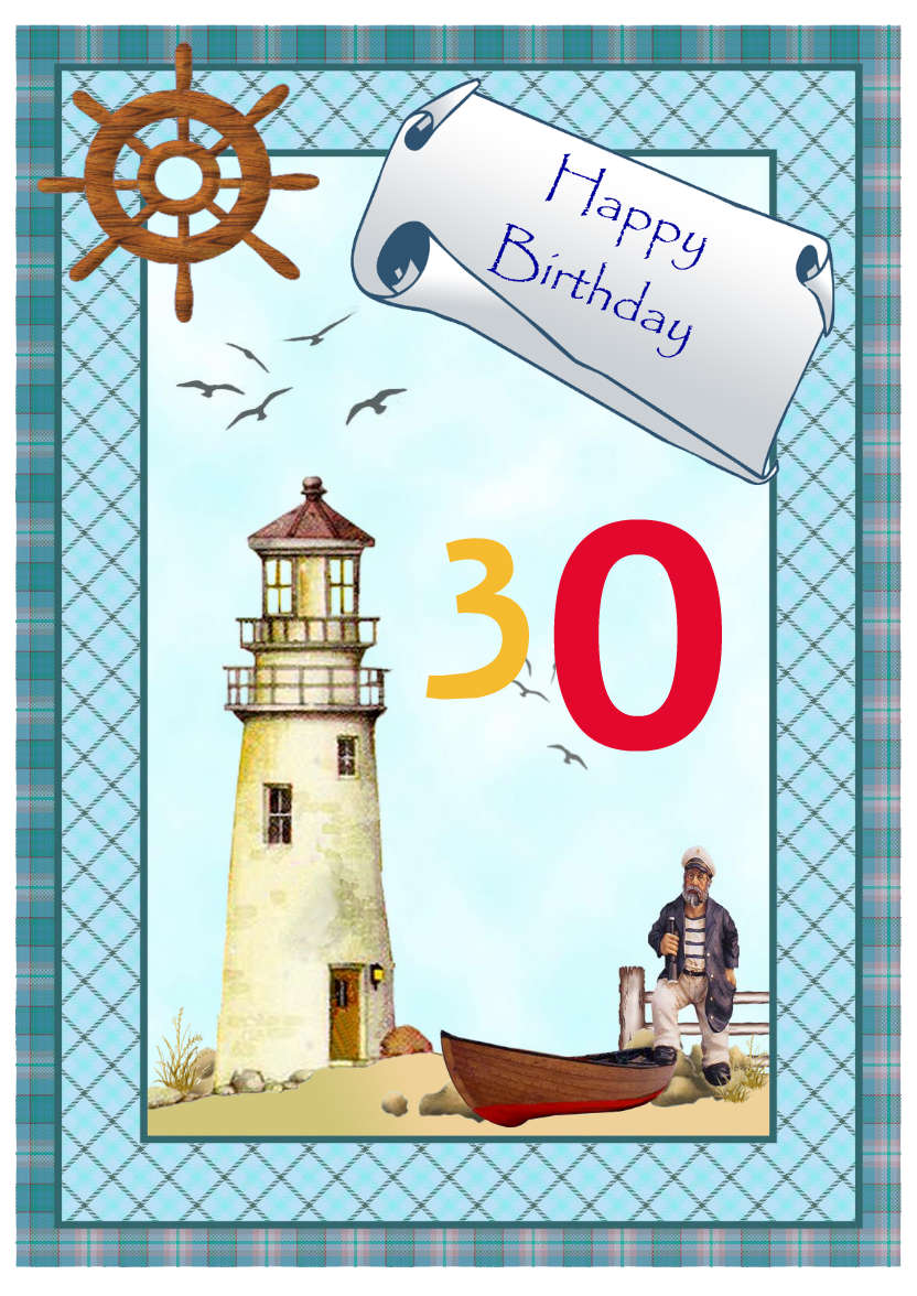 The Lighthouse - card made with Crafty Bob's Card Creator