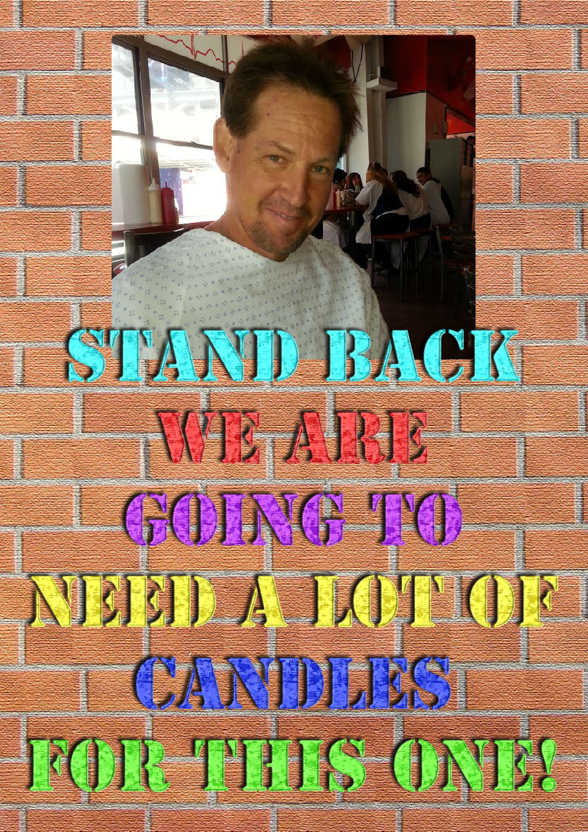 Stand Back Humorous Aperture Birthday Card - card made with Crafty Bob's Card Creator