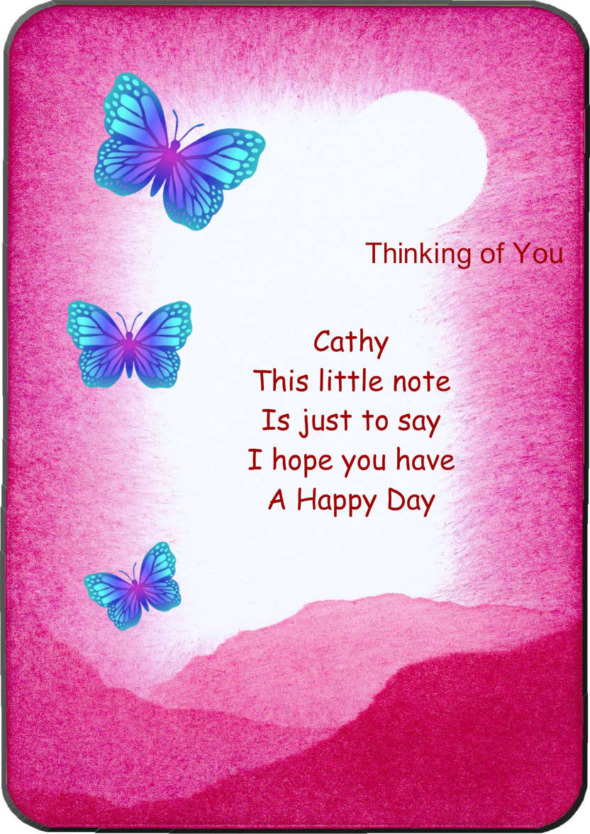 Thinking of You Today - card made with Crafty Bob's Card Creator