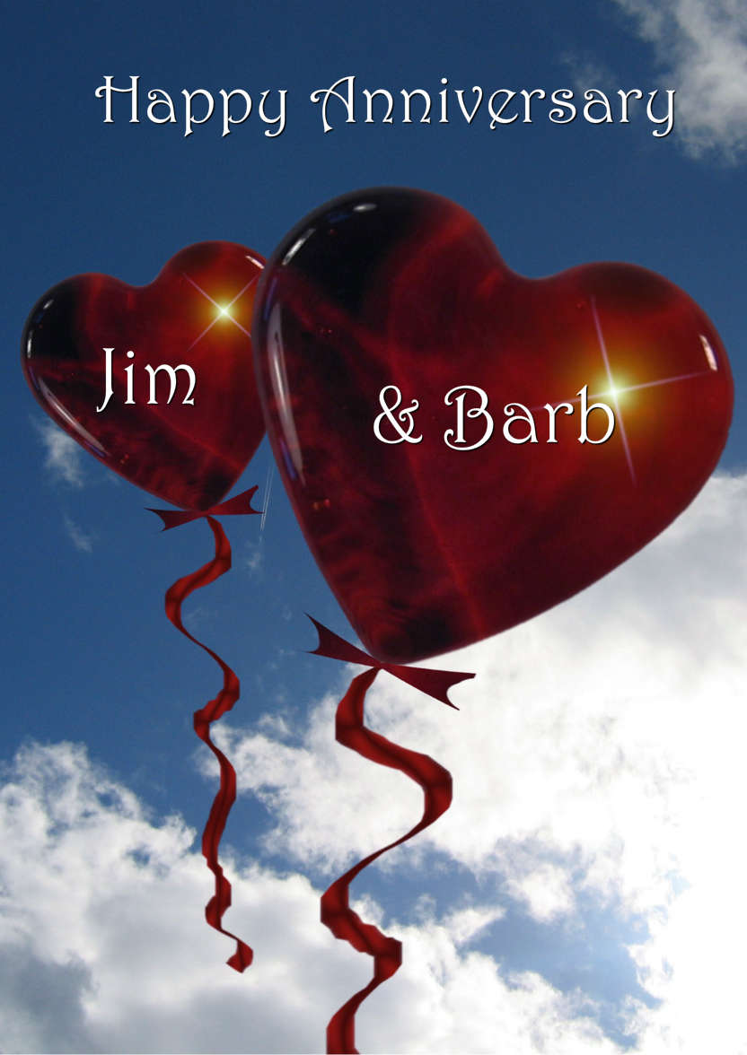 Love Balloons - card made with Crafty Bob's Card Creator
