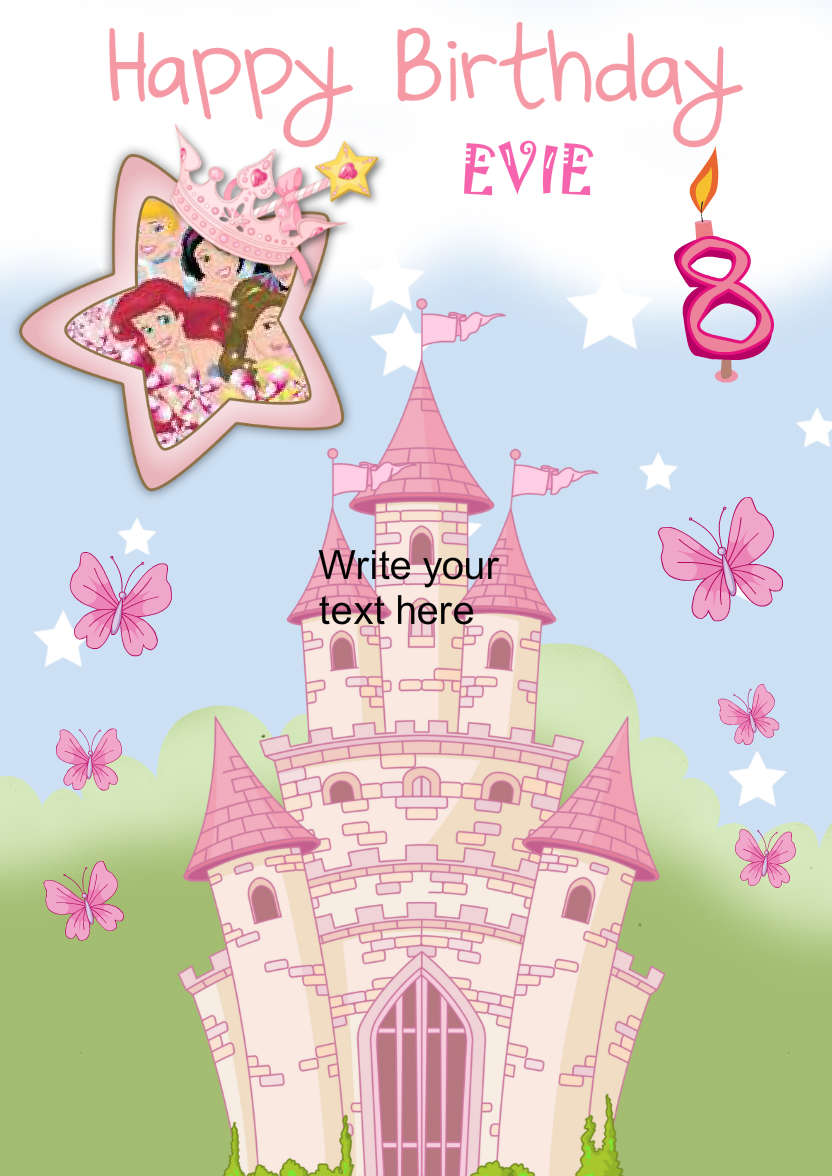 Fairy Princess - card made with Crafty Bob's Card Creator