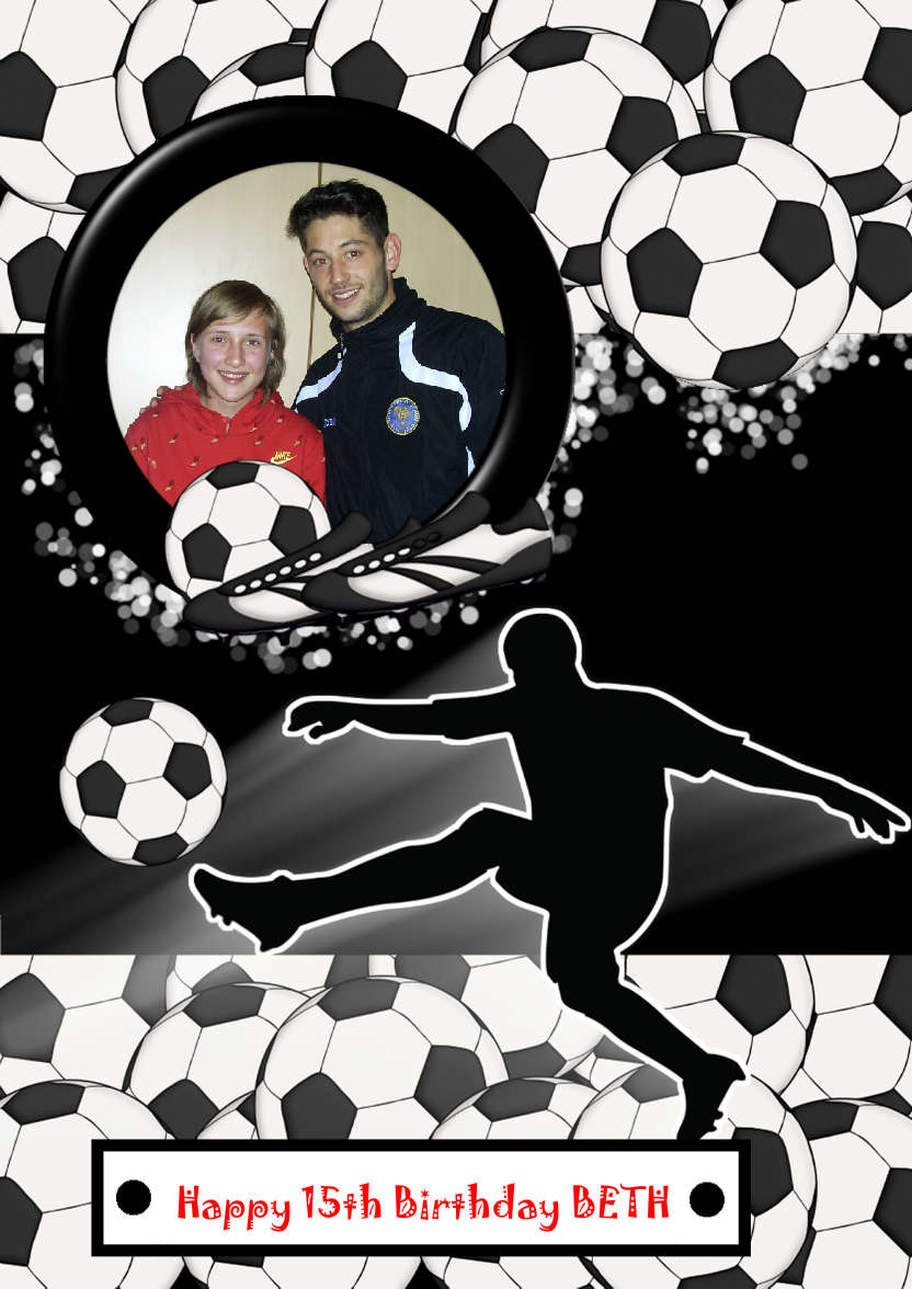 Football Crazy - card made with Crafty Bob's Card Creator