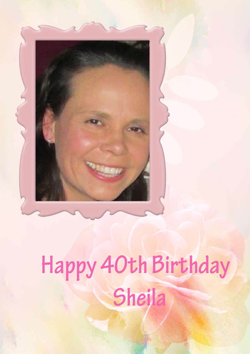 Happy Birthday - Pastel Floral - card made with Crafty Bob's Card Creator