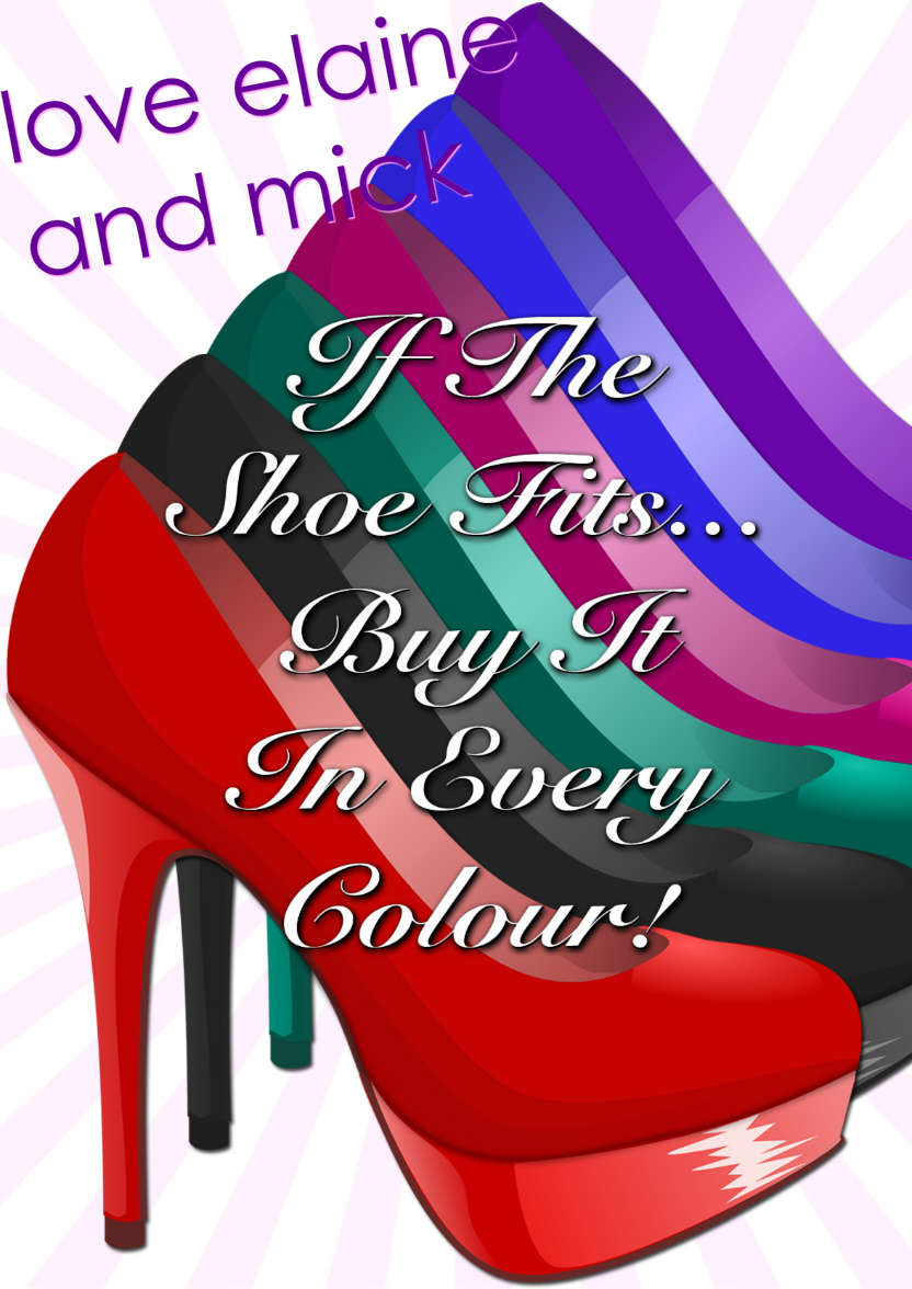 If the Shoe Fits Female Card - card made with Crafty Bob's Card Creator