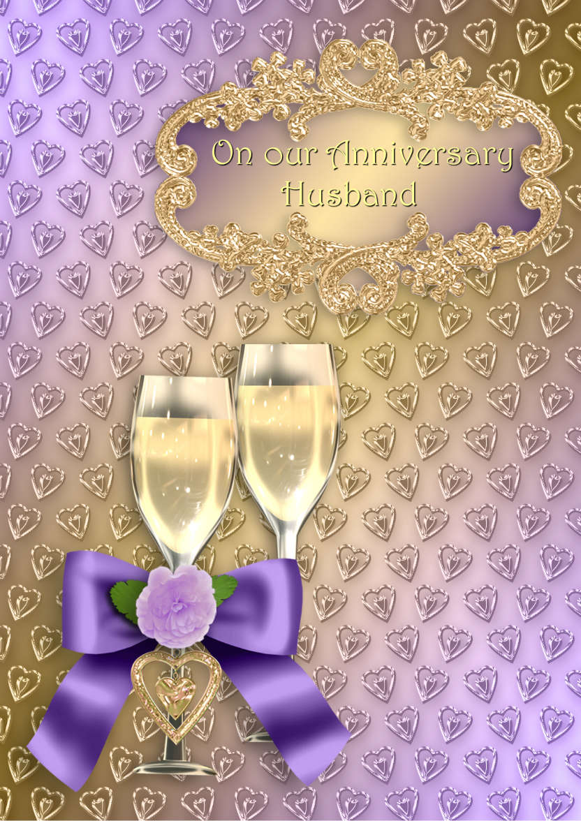 Champagne Romance - card made with Crafty Bob's Card Creator