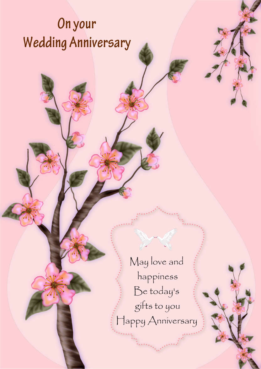 Apple Blossom - card made with Crafty Bob's Card Creator