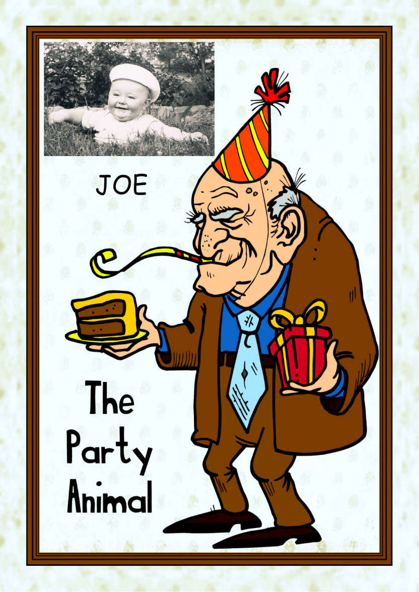 Party Animal - card made with Crafty Bob's Card Creator