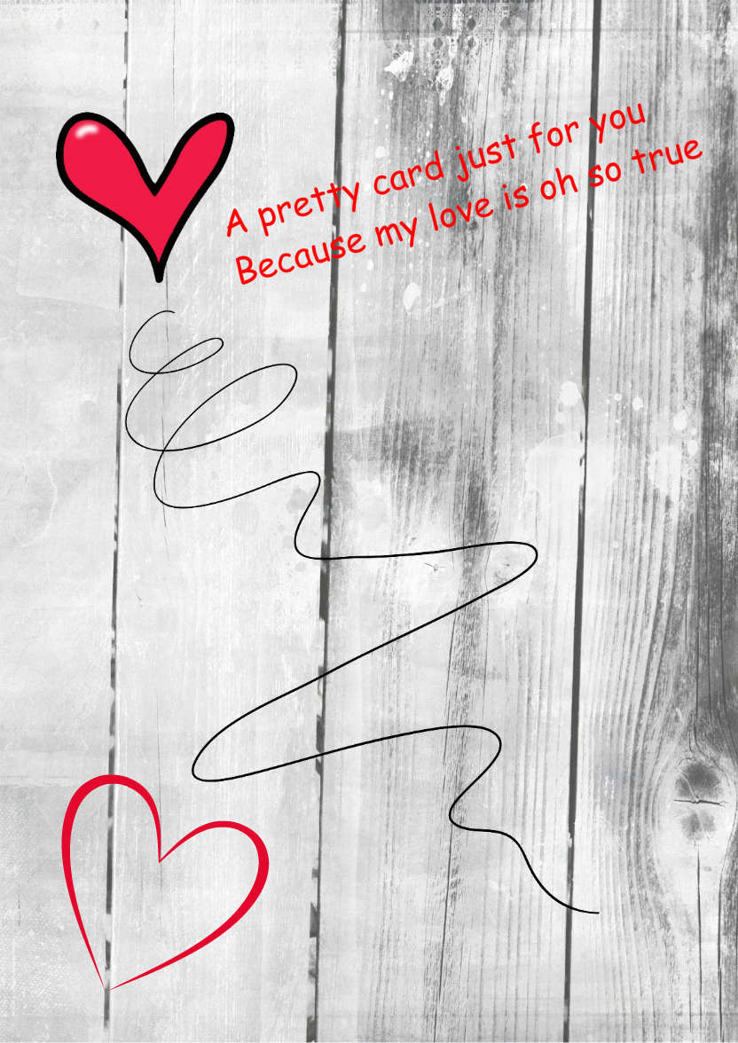 Heart Swirl - card made with Crafty Bob's Card Creator