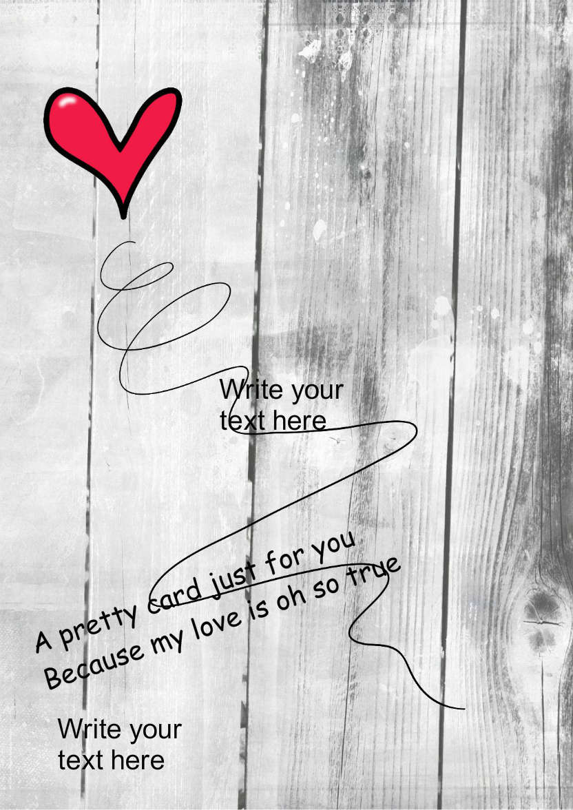 Heart Swirl - card made with Crafty Bob's Card Creator