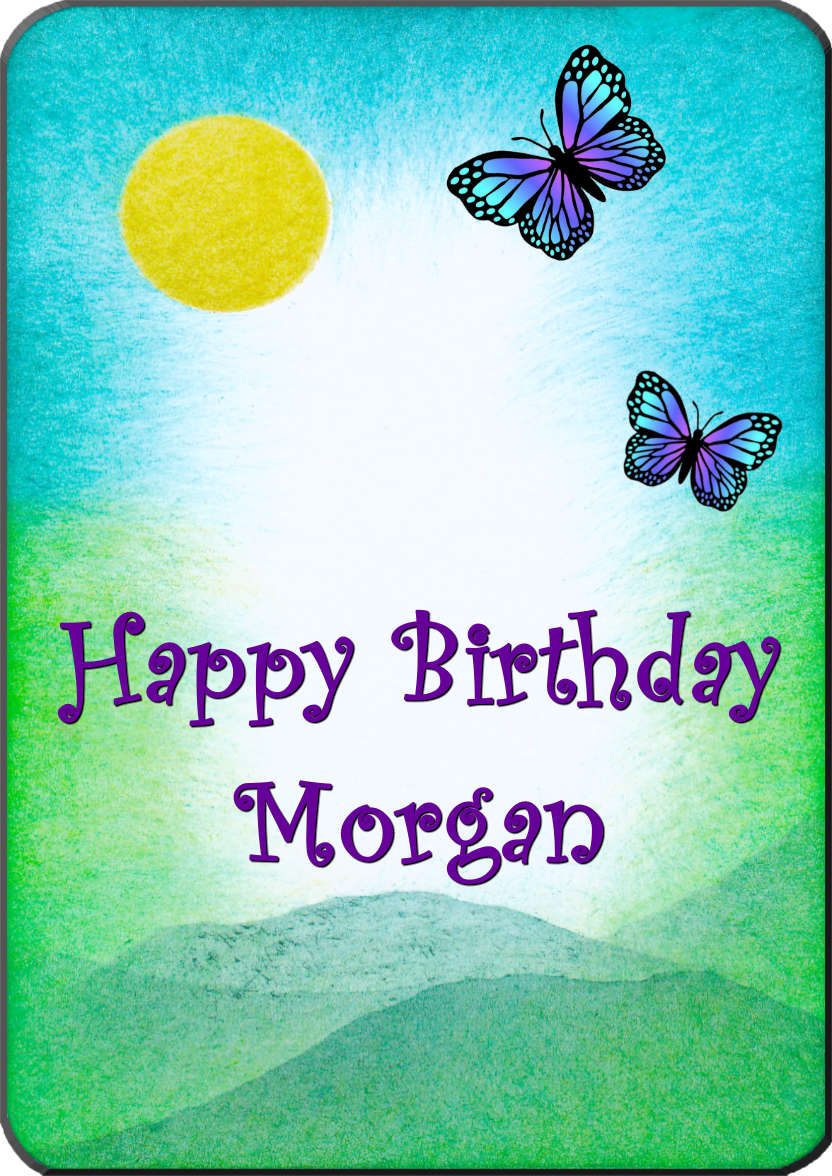 Relaxing Birthday - card made with Crafty Bob's Card Creator