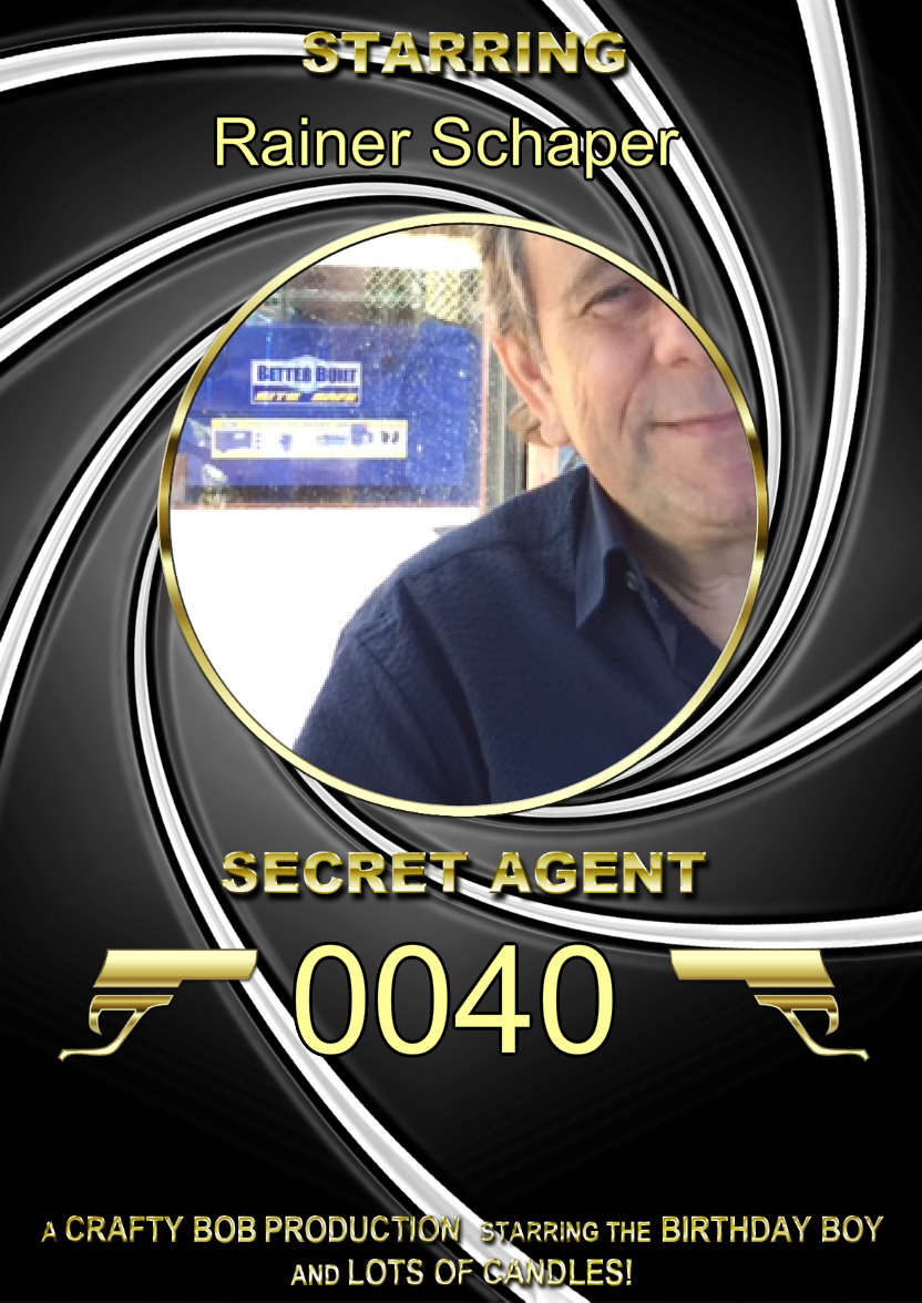 Spoof Secret Agent Photo Card - card made with Crafty Bob's Card Creator